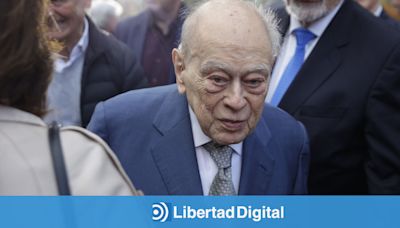 Jordi Pujol y Artur Mas, en el funeral de la madre de Puigdemont