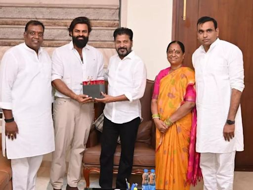 Sai Durga Tej (Aka Sai Dharam Tej) Met Telangana Chief Minister Revanth Reddy