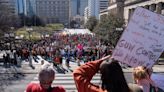 Protesters Call For Gun Reform At Tennessee State Capitol After Nashville Shooting