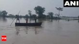 Saryu River surge causes flood-like situation in UP's Gonda | Lucknow News - Times of India