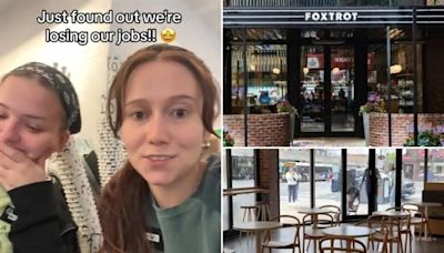 Foxtrot employee forced to kick customers out of store as cafe chain abruptly closes all locations, laying off hundreds on a 2-hour notice