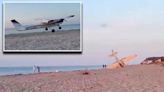 Pilot, passenger escape injury after small plane makes emergency landing on Long Island beach