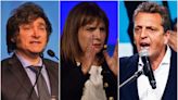 Milei, Bullrich y Massa: del triple empate de las PASO a la hora de la verdad