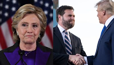 Hillary Clinton Slams Donald Trump for Picking Election Denier J.D. Vance as VP