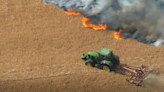 Farmer fought wildfires by creating trench to stop flames reaching home