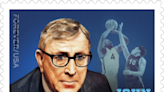 Postage stamp honors legendary UCLA coach, Purdue basketball player John Wooden