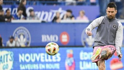 Thiago Messi sorprende con su camiseta en un partidillo con su padre