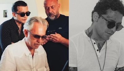 ¡Fue el único mexicano invitado! Christian Nodal cantó con Andrea Bocelli en concierto