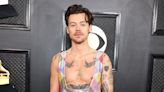 Harry Styles Just Hit the 2023 Grammys Red Carpet in Overalls and No Shirt