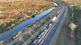 Desde el drone de El Litoral: caos vehicular tras el accidente en la autopista Santa Fe - Rosario