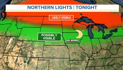 Iowans may be able to see northern lights Friday night