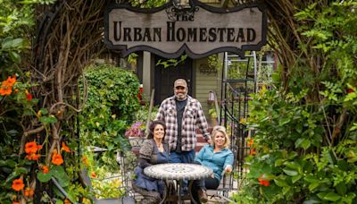 Seeking a simpler life, he built an urban homestead. Now his family keeps it growing