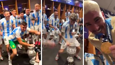 “Respeten los rangos”: los videos de la Selección Argentina en el vestuario tras la obtención del bicampeonato | Por las redes