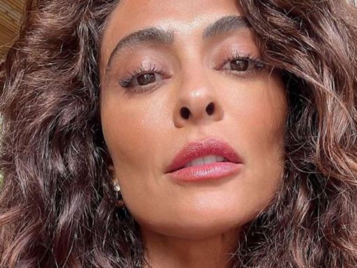 Chiquérrima, Juliana Paes esbanja beleza no 'Domingão' e vira assunto: 'Que jovem!'