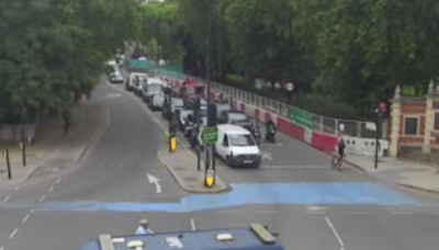 Chelsea Bridge crash: Cyclist suffers serious injuries in rush-hour collision with skip lorry