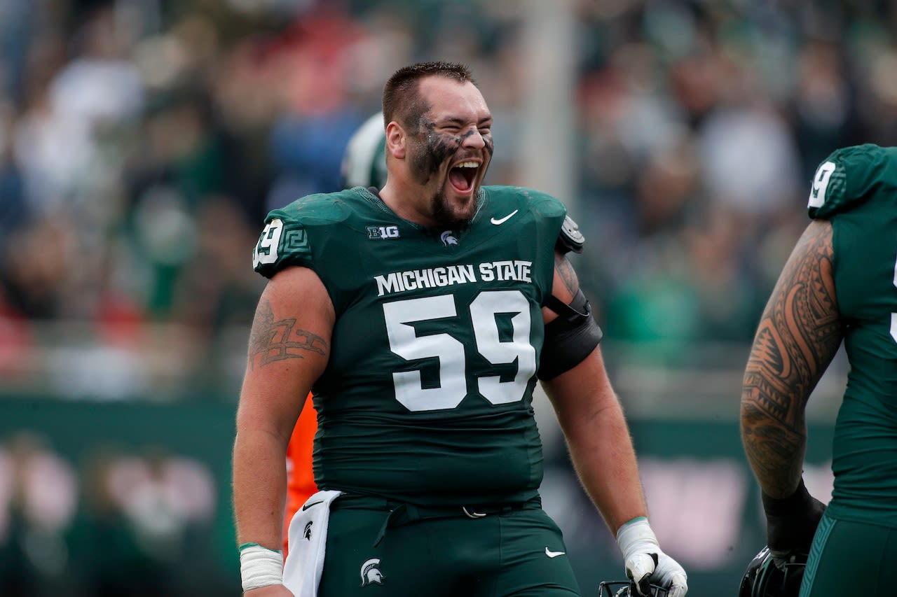 Michigan State offensive lineman ‘speechless’ after being picked in NFL draft