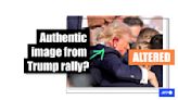 Doctored photo of Trump assassination attempt fuels baseless 'staged' claims