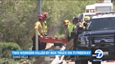 2 Caltrans contract workers killed after box truck slams into crew off 71 Freeway in Chino Hills