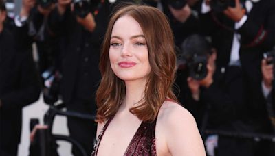 Emma Stone Wore Effortless Waves and a Plunging Gown on the Cannes Red Carpet