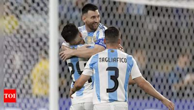 Argentina ride on Lionel Messi's 109th goal to enter Copa America final with a win over Canada | Football News - Times of India