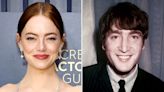 Sean Ono Lennon Jokes Emma Stone Should Play Dad John Lennon in Upcoming Beatles Movies: 'The Next Obvious Step'