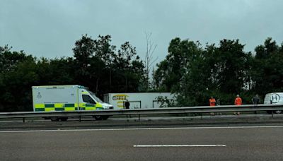 Air ambulance called as man treated by paramedics after lorry crash on A92 in Fife