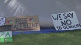 Pro-Palestinian protesters set up camp on Penn's campus