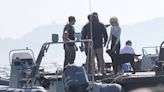 Las imágenes de Brigitte Macron en la Costa Azul con su perro Nemo
