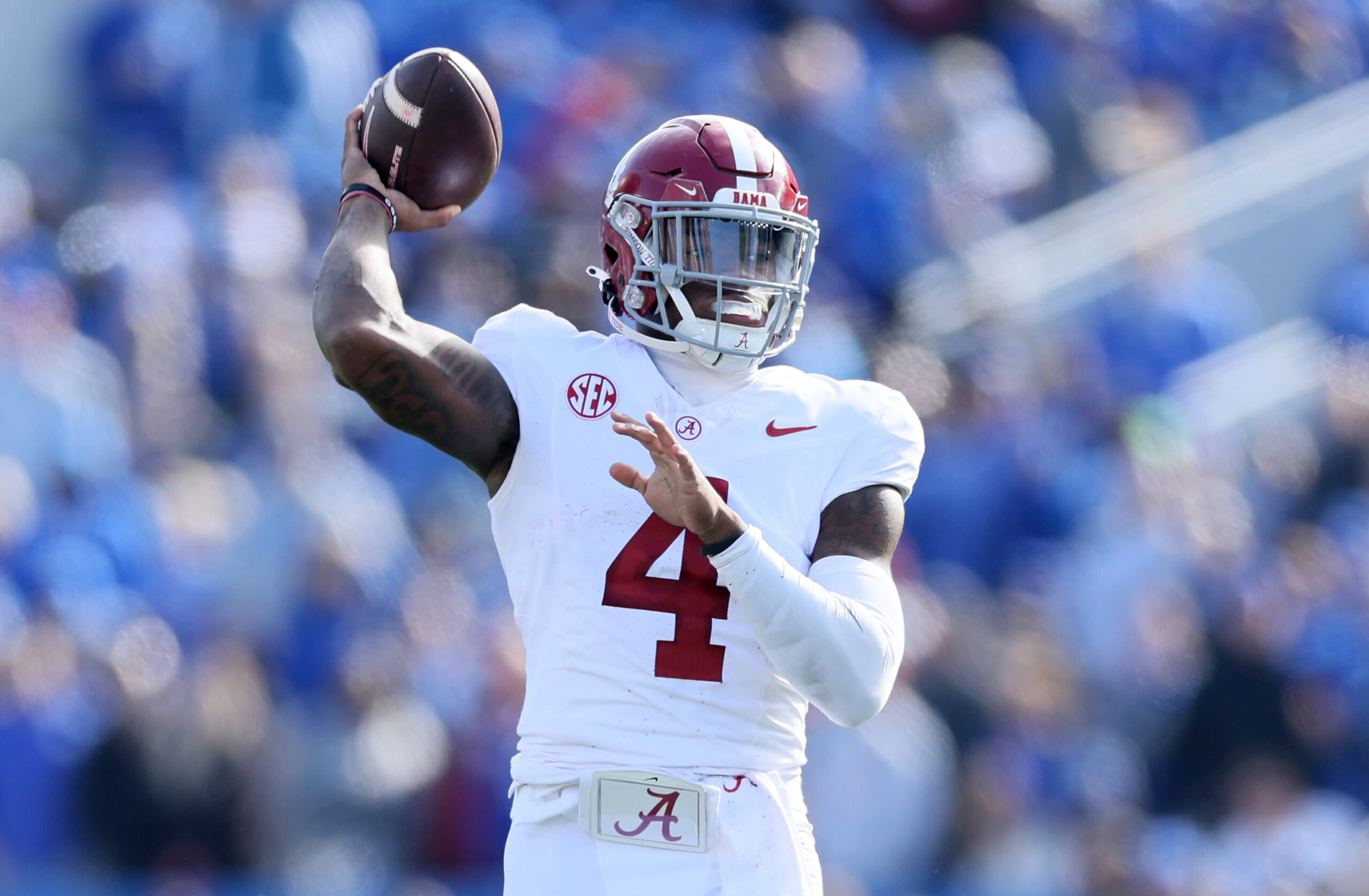 Alabama’s Jalen Milroe one of 10 SEC QB’s expected to attend the Manning passing academy