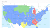 TV broadcast maps for Week 3 of NFL action