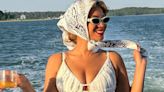 Beyonce shows off cleavage in mini-dress as she kicks back on luxury boat trip