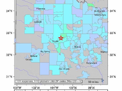 US states are rattled by a wave of earthquakes up to 5.0 magnitude.