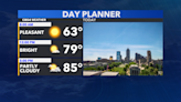 Near record warmth today; wetter and cooler Friday