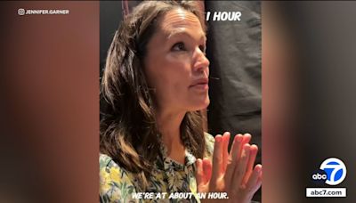 Jennifer Garner gets stuck inside elevator for over an hour at Comic-Con in San Diego, California