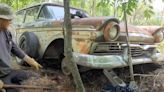 Burned Farm House Hides Classic Ford On Property