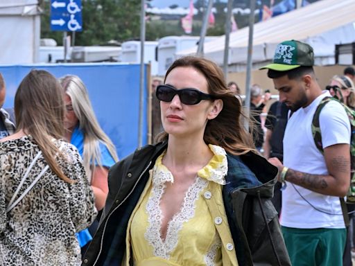 Alexa Chung Brings Back Her Barbour Collab At Glastonbury