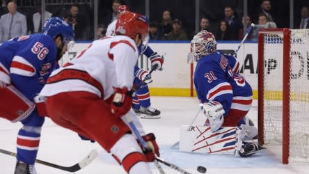 Rangers allow four unanswered goals in Game 5 loss to Hurricanes