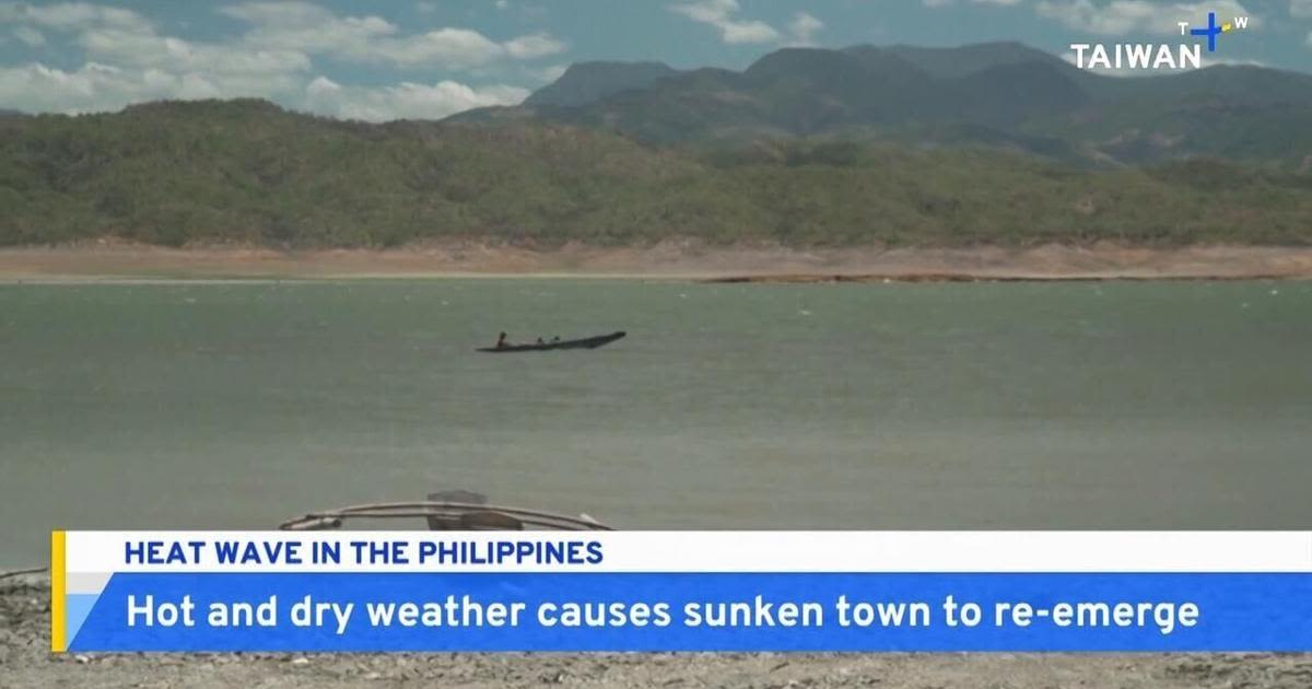 Heat Wave and Dry Weather Reveal Sunken Town in Northern Philippines - TaiwanPlus News