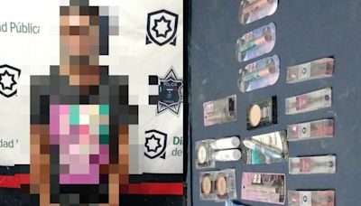 Aseguran en Torreón a hombre por robar maquillaje con valor de 6 mil 350 pesos
