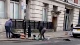Horrific moment two people violently mugged near London Euston