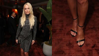 Lindsey Vonn Transitions From Formal Glamour to Nighttime Sparkle in Heeled Sandals for Serena Williams’ ESPYs After-Party