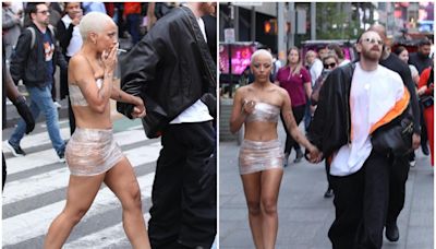 Doja Cat é comparada a Bianca Censori ao usar look totalmente transparente em passeio