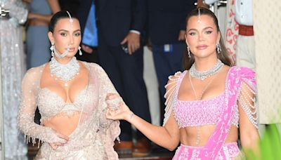 Les incroyables looks des sœurs Kardashian au "mariage du siècle" en Inde