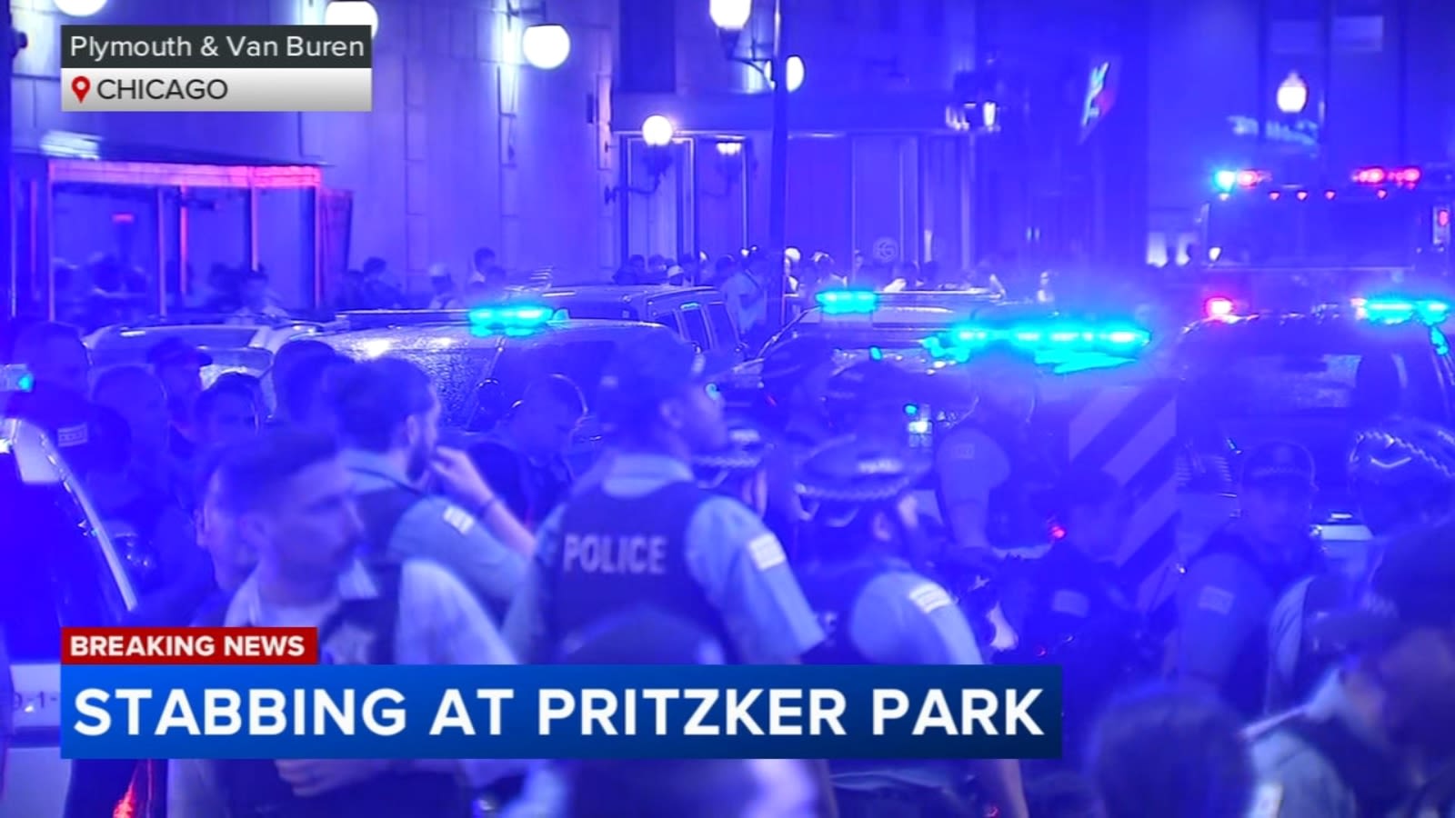Stabbing in Chicago at Pritzker Park draws huge police response