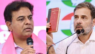 BRS' KT Rama Rao Slams Congress Over MLA Defection, Says Rahul Gandhi Does Oscar-Level Acting In Parliament