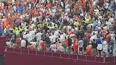 Luton fans 'fight stewards in shocking scenes at West Ham'