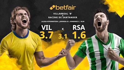 Villarreal ‘B’ vs. Racing de Santander: horario, TV, estadísticas, clasificación y pronósticos