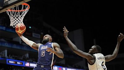 Team USA survives scare in Olympic warmup, scraping past South Sudan 101-100 | CNN