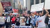 Cubans march in New York to protest island leader’s presence at the United Nations