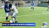 LAUSD students learn blind soccer from members of the first US Blind Soccer National Team